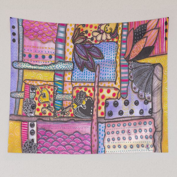 Item preview, The Way Love Comes - Colorful Doodle & Reverse Coloring Art designed and sold by ColorWander.