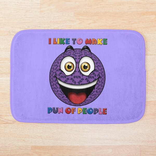 Item preview, I Like To Make Pun of People Purple Smile Wolf Eyes designed and sold by KAUniqueDesigns.