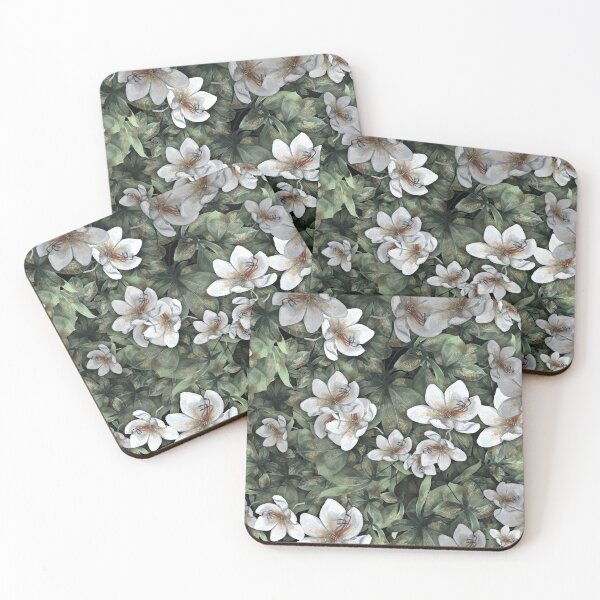 Item preview, Moonlit Blooms in Emerald Shadows designed and sold by Nobody Shadow Art.