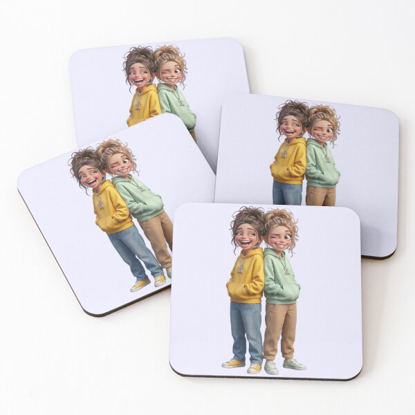 Item preview, Fun Gemini Twins Zodiac Besties in Colorful Hoodies designed and sold by PixMoody.