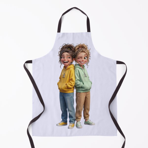 Item preview, Fun Gemini Twins Zodiac Besties in Colorful Hoodies designed and sold by PixMoody.