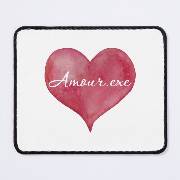 Item preview, Romantic watercolor heart Amour exe designed and sold by ArtCheri.
