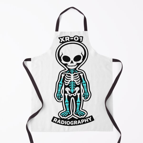 Item preview, Minimal X-Ray Alien Radiography Scan – Sci-Fi Anatomy Sticker designed and sold by QuirkyCartel.