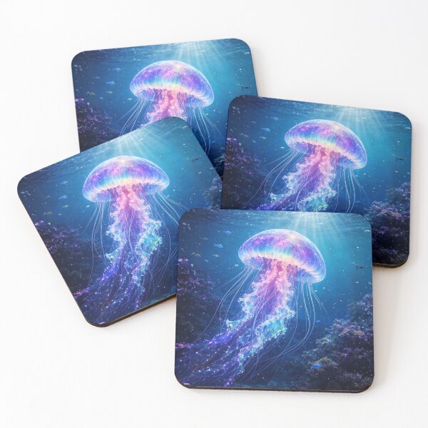Item preview, Radiant Galaxy Jellyfish Wall Art designed and sold by WJ Cozy Creations.