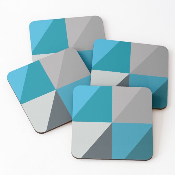 Item preview, Geometric Art Blue and Grey designed and sold by OneThreeSix.