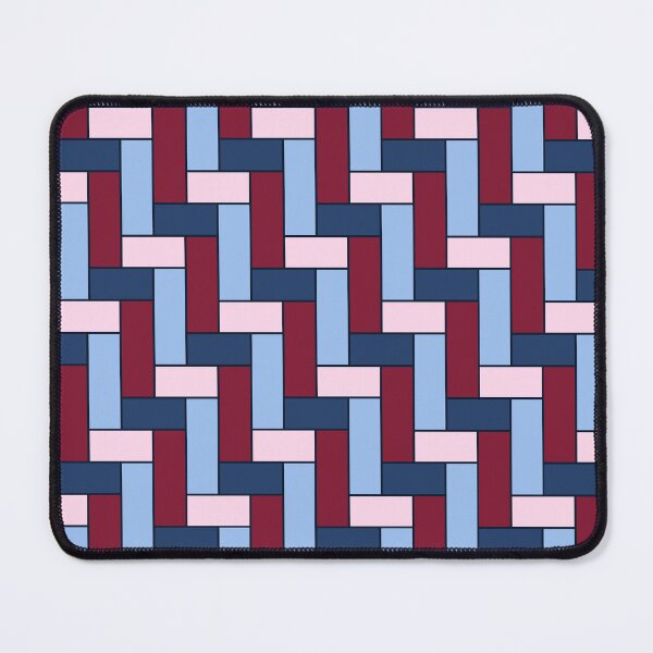 Item preview, Geometric Art Grid in Red and Blue designed and sold by OneThreeSix.