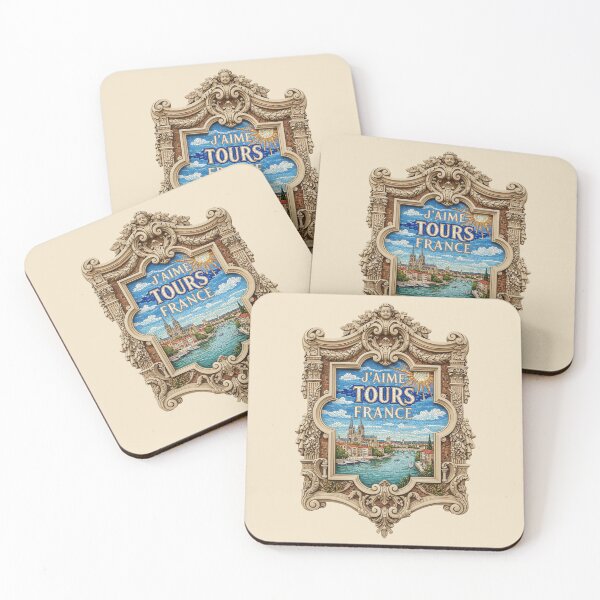 Item preview, J’aime Tours France – Art Nouveau Mosaic Frame designed and sold by FrancophileFun.