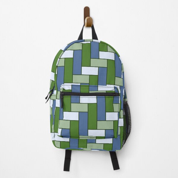 Item preview, Geometric Art Grid in Green and Blue designed and sold by OneThreeSix.
