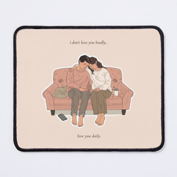 Item preview, I Don’t Love You Loudly, I Love You Daily designed and sold by GenZvibeArt.