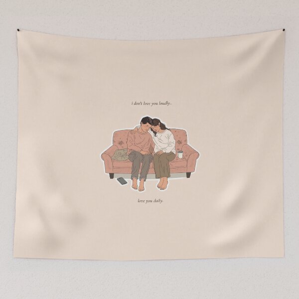 Item preview, I Don’t Love You Loudly, I Love You Daily designed and sold by GenZvibeArt.