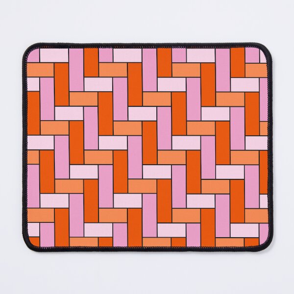 Item preview, Geometric Art Grid in Pink and Orange designed and sold by OneThreeSix.