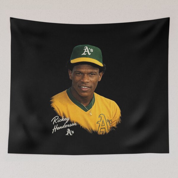 Item preview, Rickey Henderson Oakland A’s Retro Portrait Art designed and sold by TheArtOfCar.