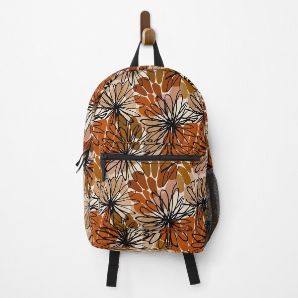 Item preview, Boho Terracotta Abstract Floral Line Art Pattern designed and sold by Prismatect.