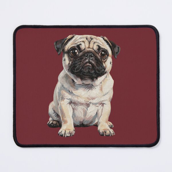 Item preview, Brushstroke Pug Charm designed and sold by T7xDesigns.