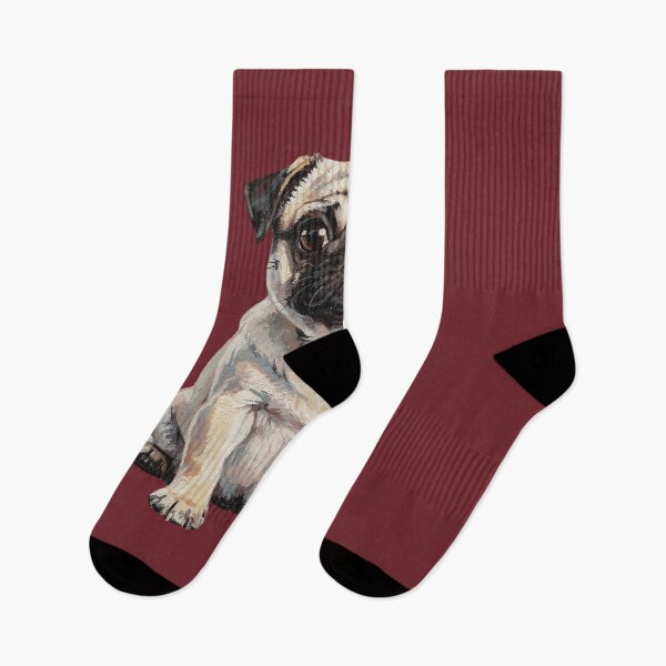 Item preview, Brushstroke Pug Charm designed and sold by T7xDesigns.