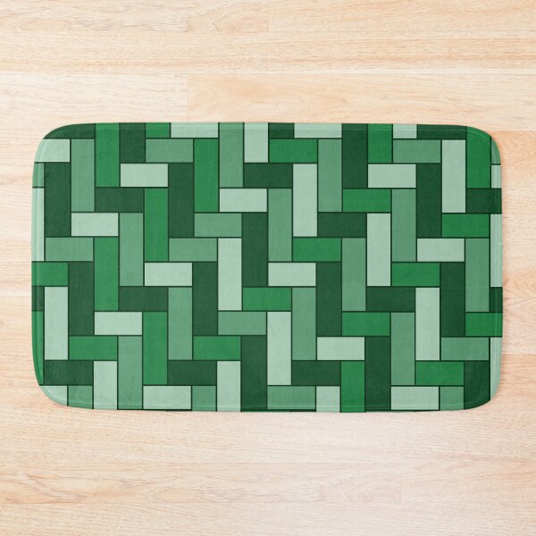 Item preview, Geometric Art Grid in Green designed and sold by OneThreeSix.
