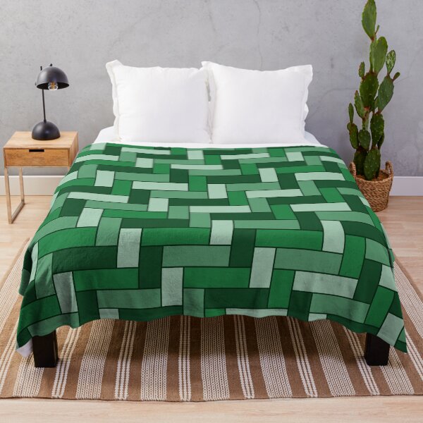 Item preview, Geometric Art Grid in Green designed and sold by OneThreeSix.