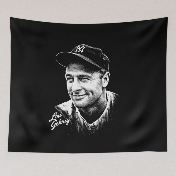 Item preview, Lou Gehrig Timeless Black-and-White Portrait Art designed and sold by TheArtOfCar.