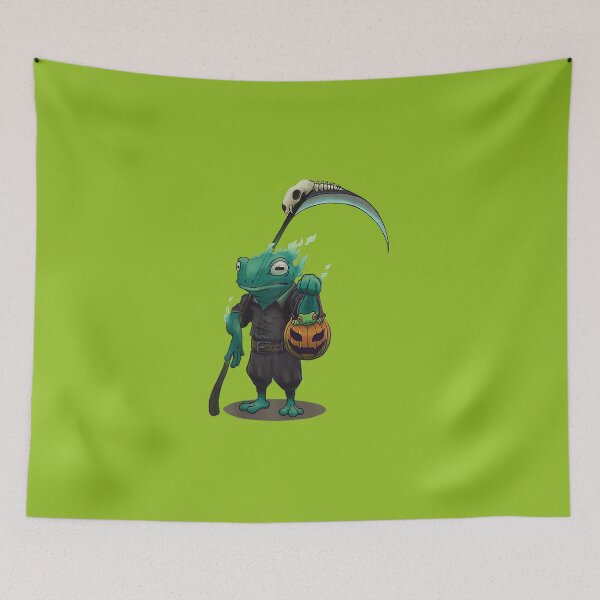 Item preview, A Frog And His Son Trick Or Treating Funny Frog Halloween designed and sold by Irakalu.