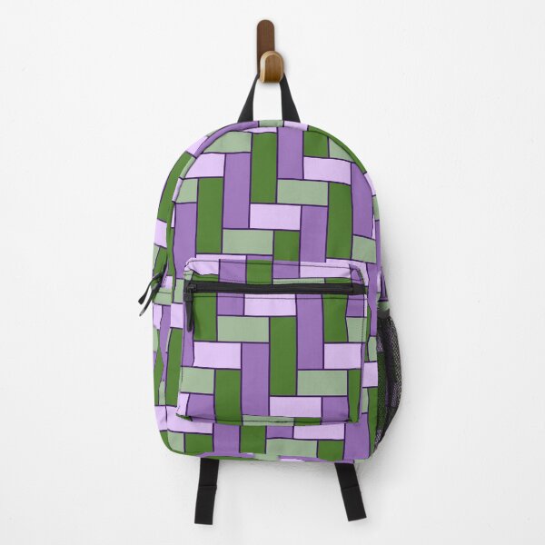 Item preview, Geometric Art Grid in Green and Purple designed and sold by OneThreeSix.