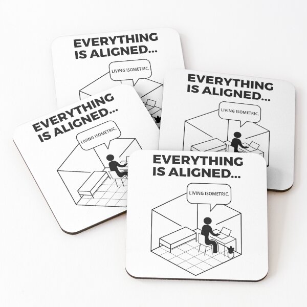 Item preview, Living Isometric – Minimalist Workspace Art designed and sold by TomoMadeIt.