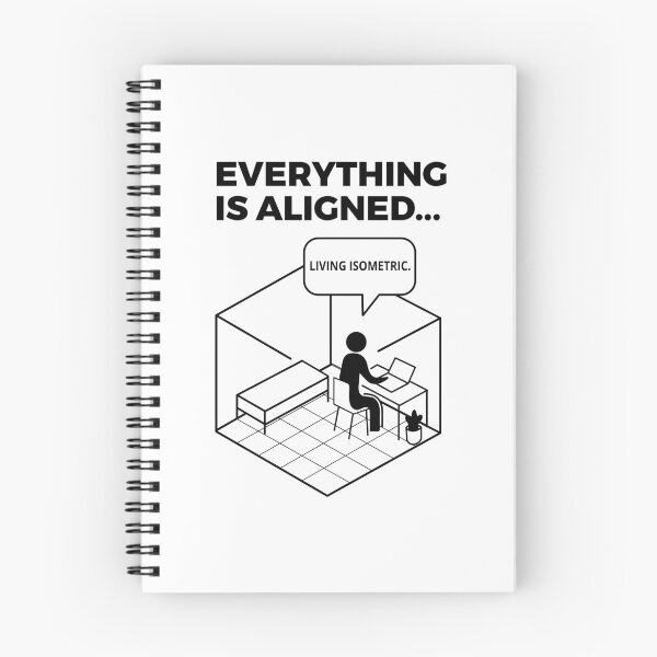 Item preview, Living Isometric – Minimalist Workspace Art designed and sold by TomoMadeIt.