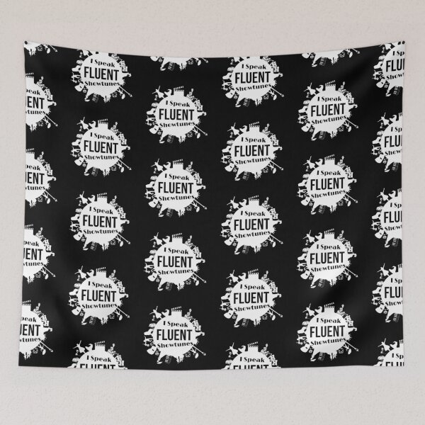 Item preview, I Speak Fluent Showtunes Broadway Edition - White/Black designed and sold by Flit & Co..
