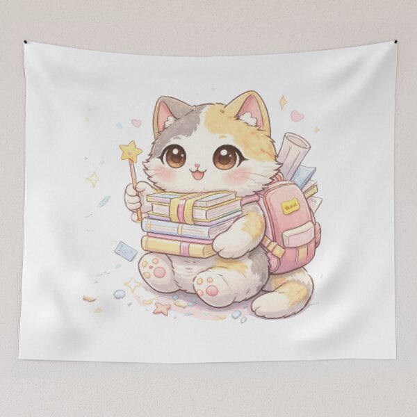 Item preview, Mochi Cozy Cat – Book Lover Cat designed and sold by Mochi Studio.