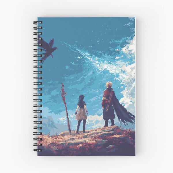 Item preview, Skyward Companions – Epic Pixel Art Fantasy Landscape designed and sold by Pixel8Prints.