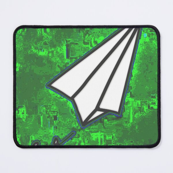 Item preview, "Paper Airplane Icon with Arabic Script over Satellite Map" designed and sold by nighttime1990.