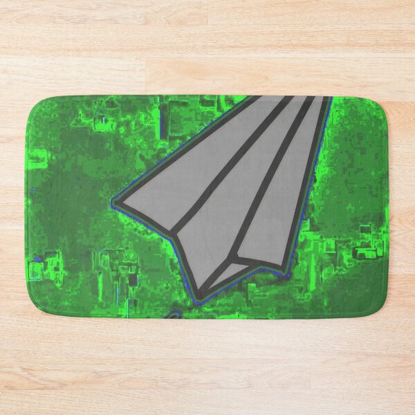 Item preview, "Paper Airplane Icon with Arabic Script over Satellite Map" designed and sold by nighttime1990.