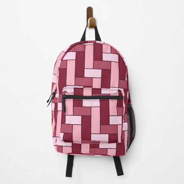 Item preview, Geometric Art Grid in Pink and Red designed and sold by OneThreeSix.