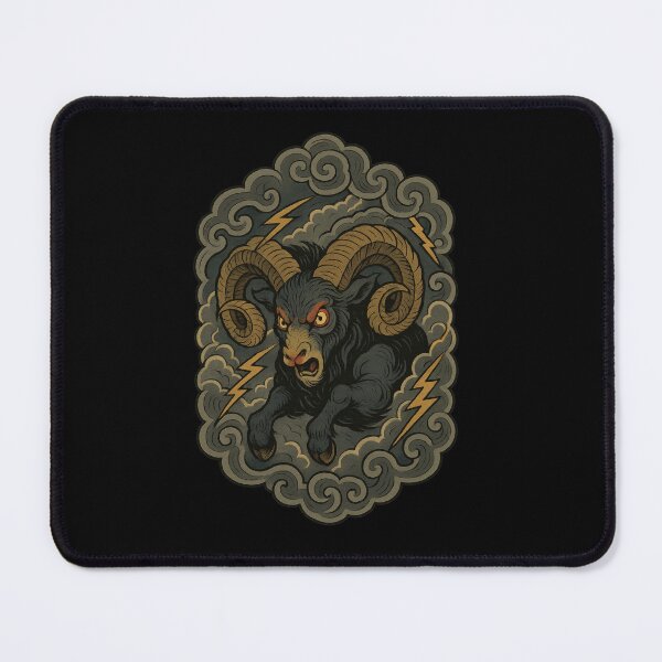 Item preview, Storm Ram Charging Through Clouds designed and sold by EdvvinStudios.