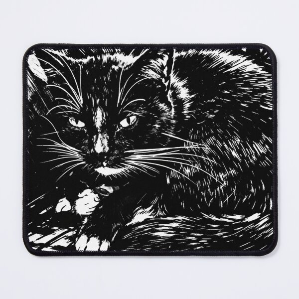 Item preview, Black Cat Ink Illustration designed and sold by Earth-and-Ink.