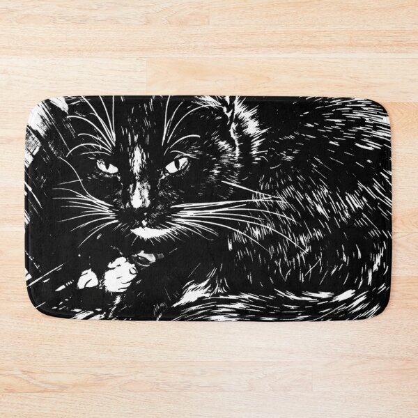 Item preview, Black Cat Ink Illustration designed and sold by Earth-and-Ink.