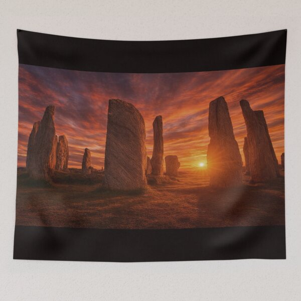 Item preview, Callanish on the Isle of Lewis at sunset designed and sold by bluefrog.