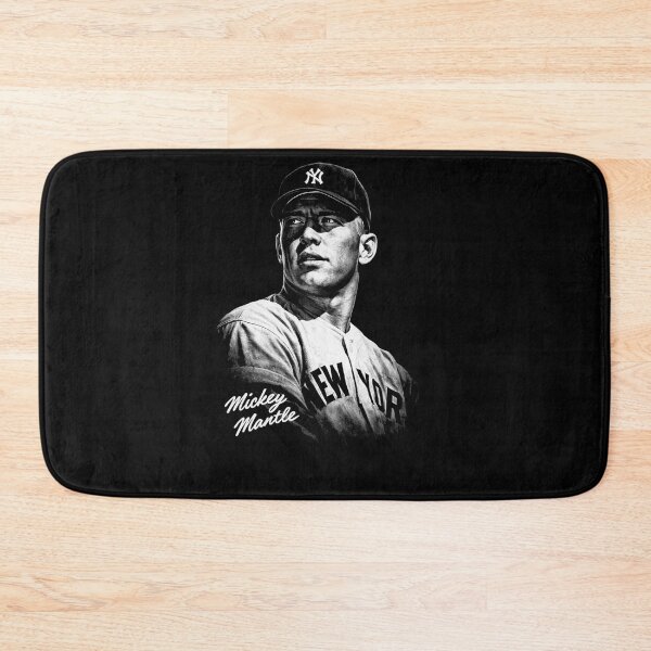Item preview, Mickey Mantle Classic Black-and-White Portrait Art designed and sold by TheArtOfCar.