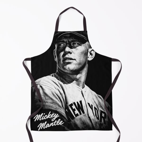 Item preview, Mickey Mantle Classic Black-and-White Portrait Art designed and sold by TheArtOfCar.