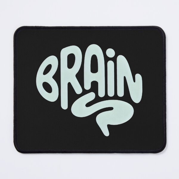 Item preview, Brain Typography Design - Minimalist Mental Awareness Art designed and sold by SplashTastic.