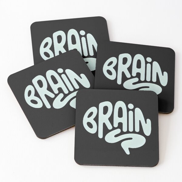 Item preview, Brain Typography Design - Minimalist Mental Awareness Art designed and sold by SplashTastic.