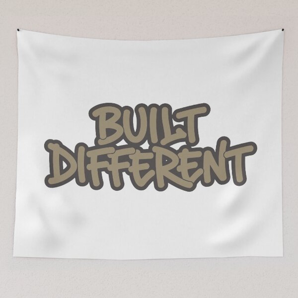 Item preview, Built Different – Bold Minimalist Typography Statement Design designed and sold by andry01.