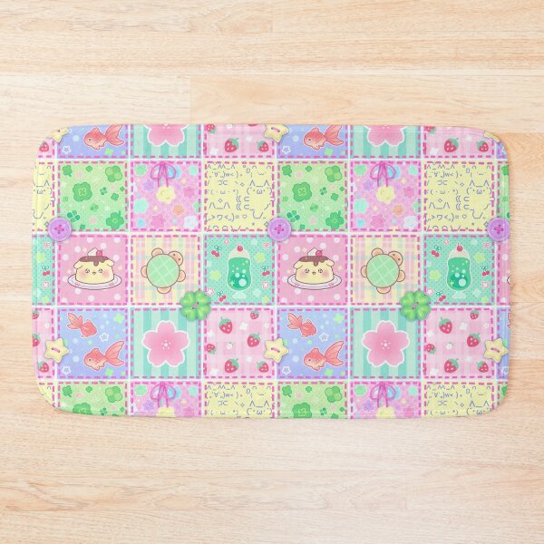 Item preview, Kawaii Heisei Retro Patchwork Pattern designed and sold by Devmon Designs.