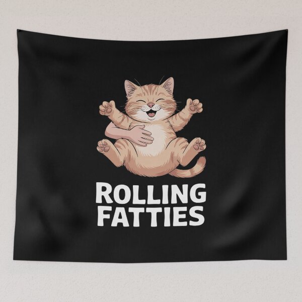 Item preview, Rolling Fatties Cat Lover Mens & Womens 4 designed and sold by joyouartArt.