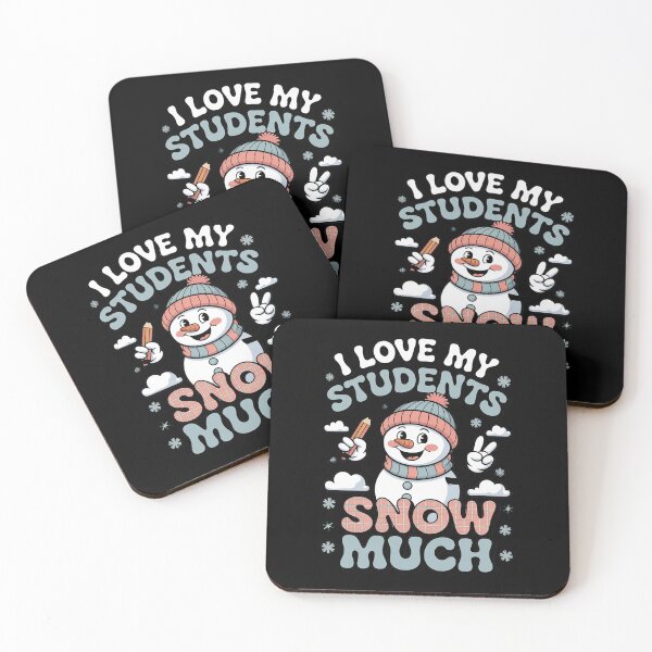 Item preview, Groovy Love My Students Snow Much Christmas Snowman Teacher designed and sold by MarkLeedsArt.