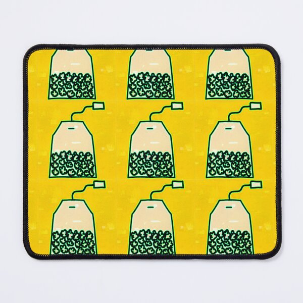 Item preview, "Minimalist Tea Bag Illustration with Herbal Texture" designed and sold by nighttime1990.
