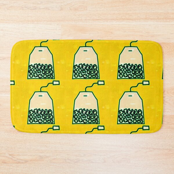 Item preview, "Minimalist Tea Bag Illustration with Herbal Texture" designed and sold by nighttime1990.