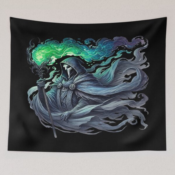 Item preview, Wraith of the Emerald Veil designed and sold by TheInkRaven.