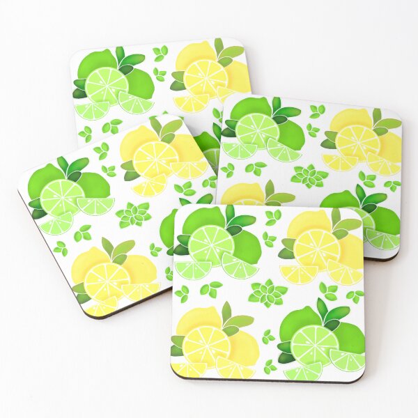 Item preview, Cute retro Lemons and limes, citrus pattern designed and sold by hollycooper.
