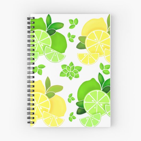 Item preview, Cute retro Lemons and limes, citrus pattern designed and sold by hollycooper.