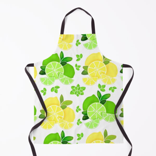 Item preview, Cute retro Lemons and limes, citrus pattern designed and sold by hollycooper.